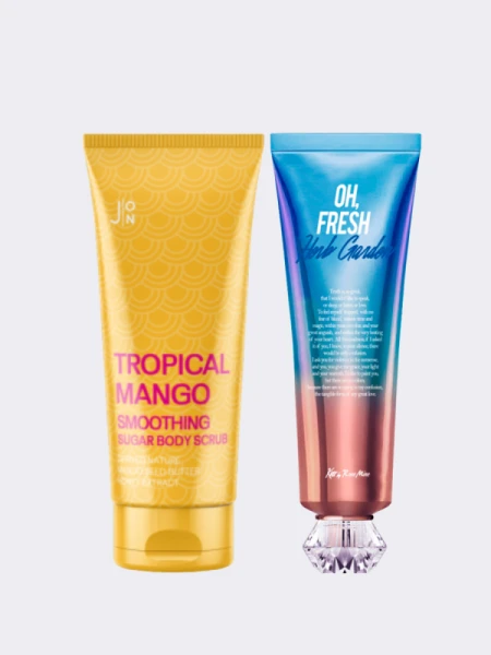 Фруктовый набор для тела с ароматом свежих трав J:on + Kiss By Rosemine