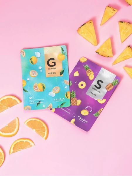 Смягчающая тканевая маска для лица с ананасом FRUDIA My Orchard Squeeze Mask Pineapple