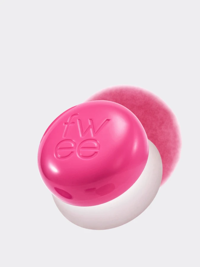 Оттеночное суфле для губ и щёк fwee Lip&Cheek Blurry Pudding Pot PK04 Crush