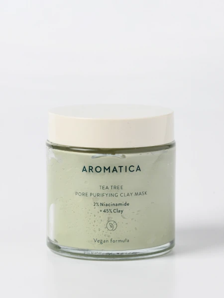 Очищающая глиняная маска с чайным деревом и ниацинамидом Aromatica Tea tree Pore Purifying Clay Mask 2% Niacinamide + 45% Clay Очищающая глиняная маска с чайным деревом и ниацинамидом Aromatica Tea tree Pore Purifying Clay Mask 2% Niacinamide + 45% Clay