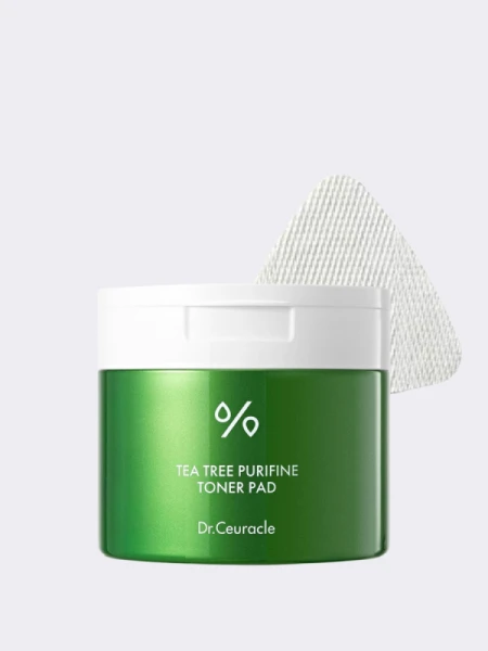 Успокаивающие тонер-диски для лица с экстрактом чайного дерева Dr.Ceuracle Tea Tree Purifine Toner Pad