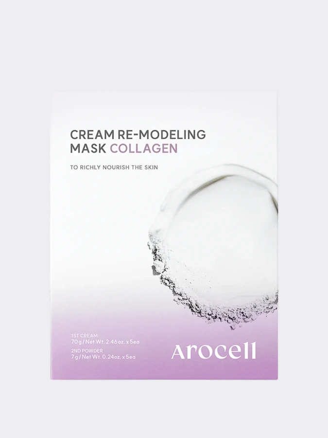 Набор альгинатных масок с коллагеном для упругости и сияния кожи Arocell Cream Remodeling Mask Collagen