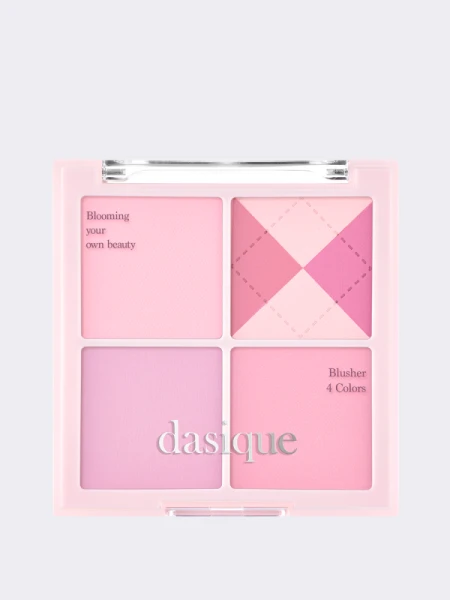 Палетка спрессованных румян в лиловых оттенках Dasique Blending Mood Cheek #05 Violet Knit