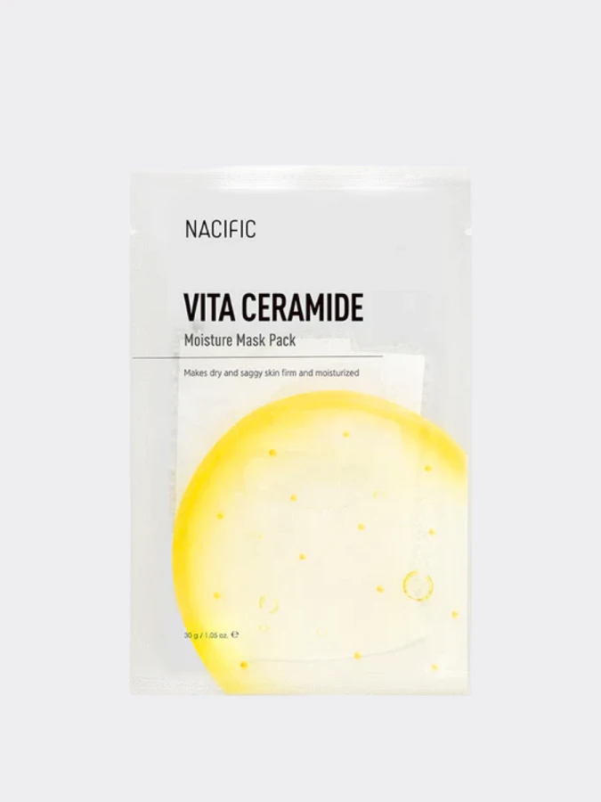 Укрепляющая тканевая маска для лица с керамидами Nacific Vita Ceramide Moisture Mask Pack