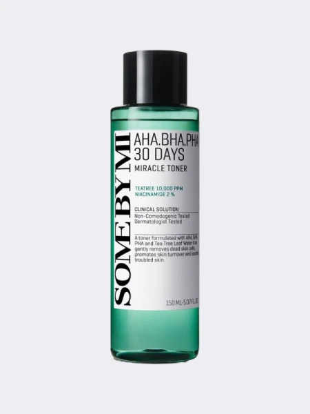 Тонер с тремя видами кислот и ниацинамидом Some By Mi AHA-BHA-PHA 30 Days Miracle Toner Тонер с тремя видами кислот и ниацинамидом Some By Mi AHA-BHA-PHA 30 Days Miracle Toner