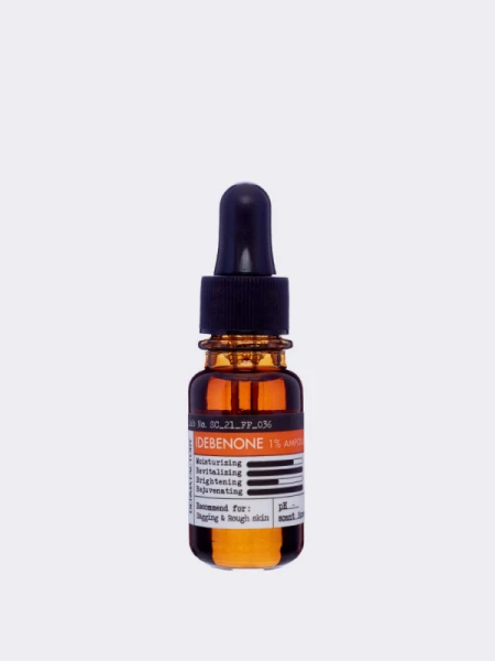 Антиоксидантная ампула для восстановления упругости с идебеноном Derma Factory Idebenone 1% Ampoule