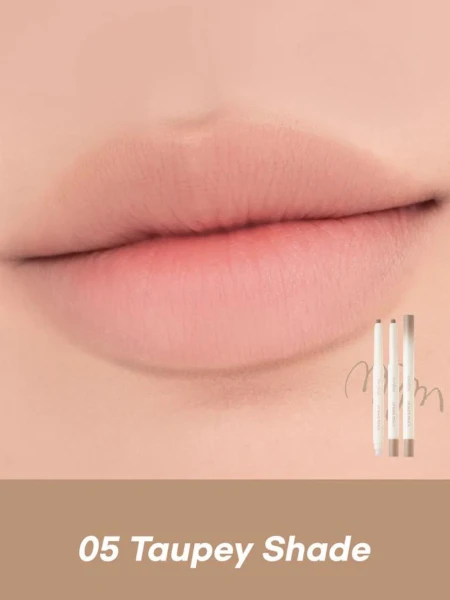Матовый карандаш для губ в серо-коричневом оттенке rom&nd Lip Mate Pencil 05 Taupey Shade