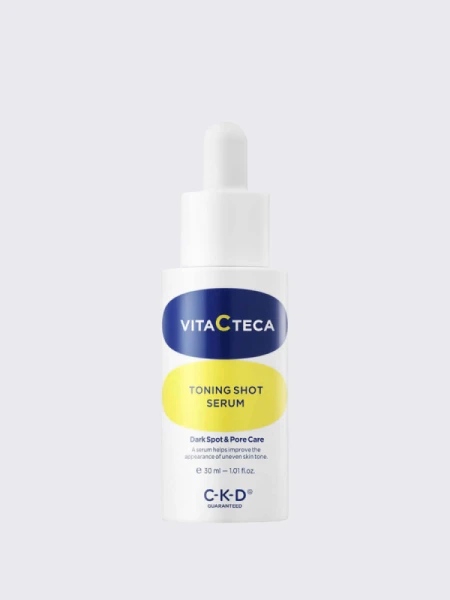 Осветляющая ампульная сыворотка с витамином С и спикулами CKD Vita C Teca Toning Shot Serum