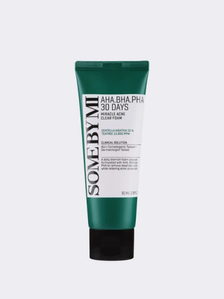 Пенка для проблемной кожи с кислотами TRAVEL Some By Mi AHA-BHA-PHA 30 Days Miracle Acne Clear Foam Пенка для проблемной кожи с кислотами TRAVEL Some By Mi AHA-BHA-PHA 30 Days Miracle Acne Clear Foam