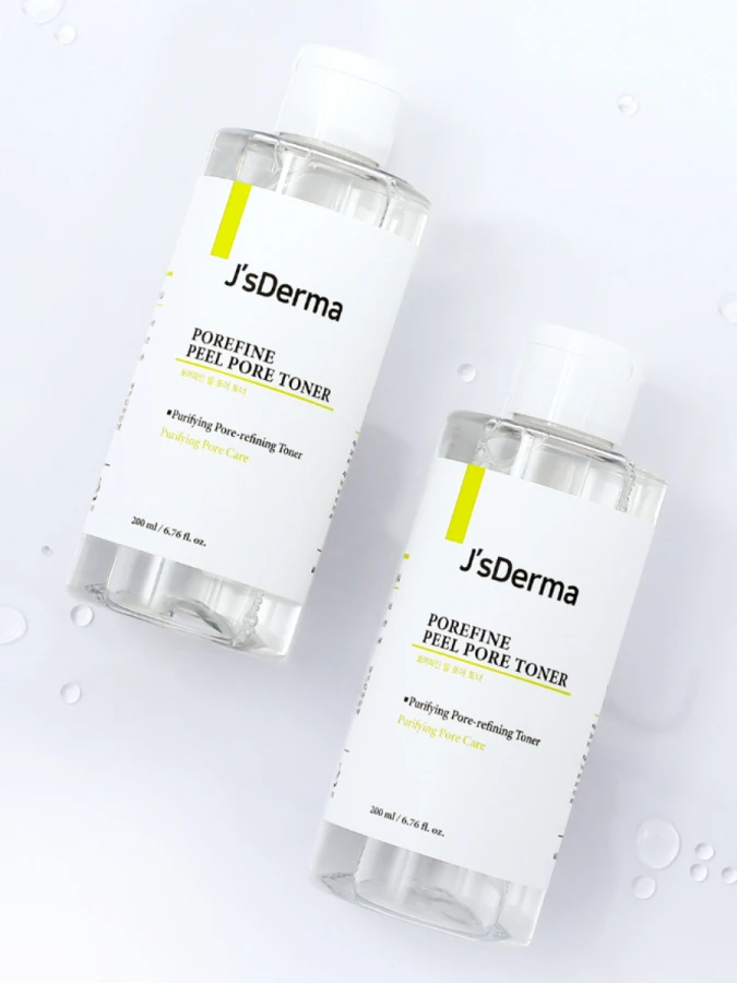 Пилинг тонер с гликолевой кислотой J'sDERMA Pore Cleaning&Refine Glycolic Acid 1% Toner