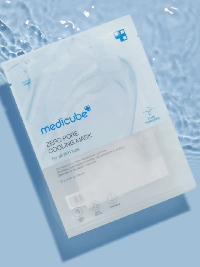 Освежающая тканевая маска для сужения пор Medicube Zero Pore Cooling Mask