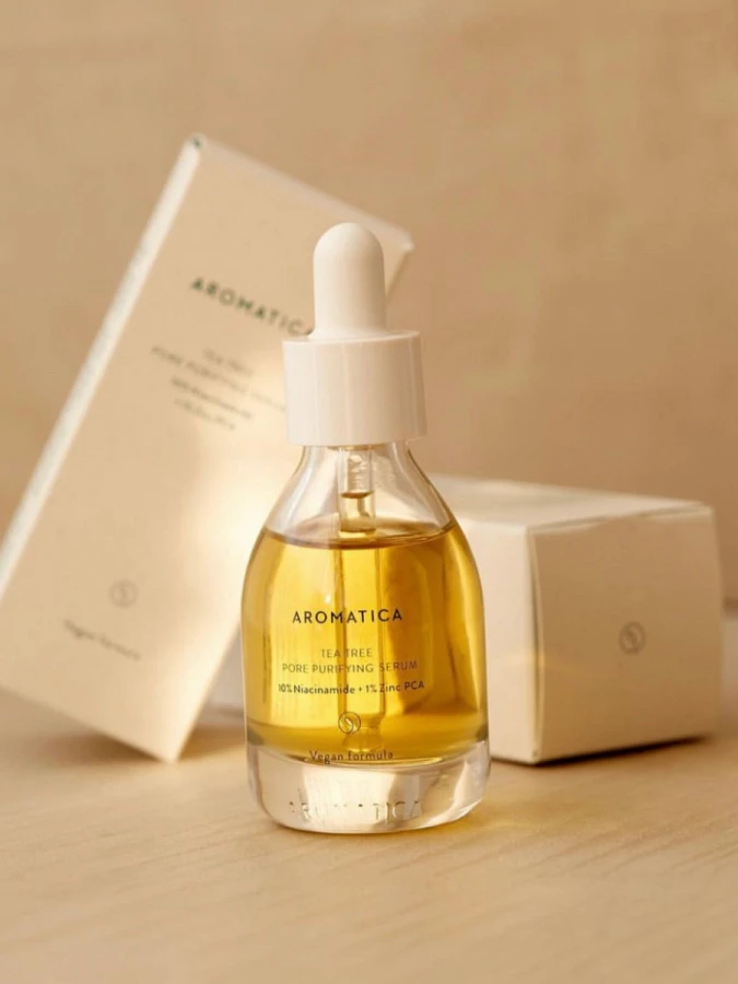 Сыворотка для жирной кожи Aromatica Tea Tree Pore Purifying Serum 10% Niacinamide + 1% Zinc PCA