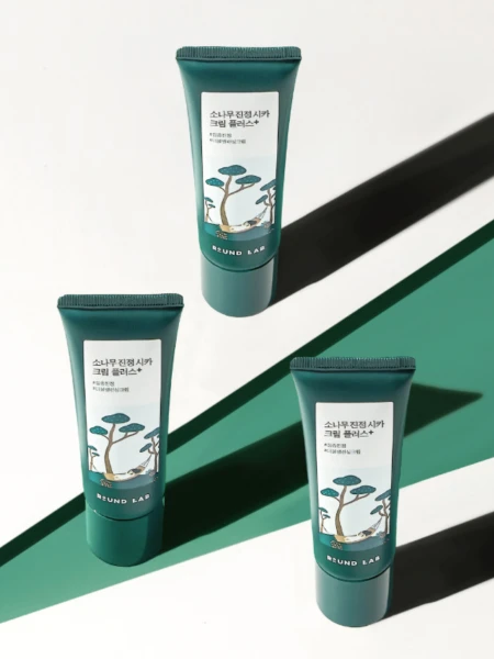 Успокаивающий крем для лица с экстрактом сосны и центеллы Round Lab Pine Calming Cica Cream Plus