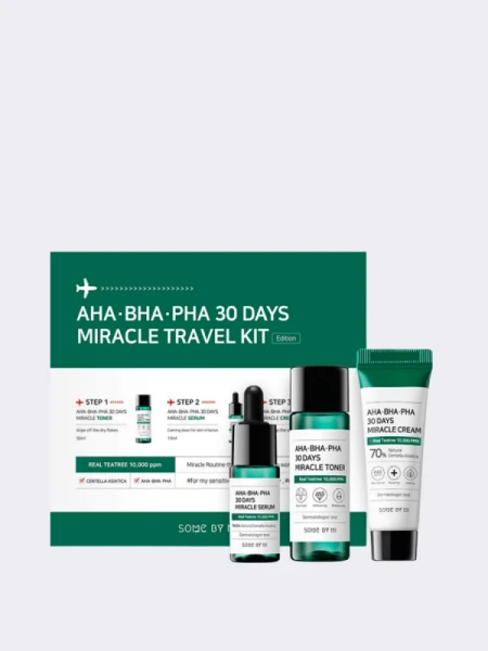 Набор для проблемной кожи с тремя видами кислот Some By Mi 30 Days Miracle Travel Kit Набор для проблемной кожи с тремя видами кислот Some By Mi 30 Days Miracle Travel Kit