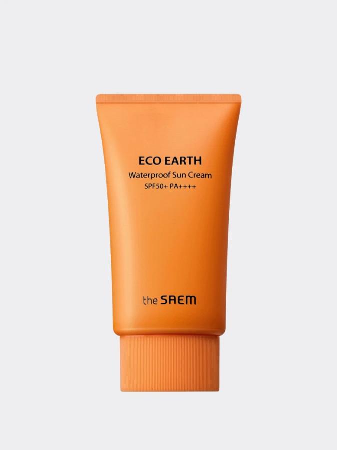 Водостойкий солнцезащитный крем для лица The Saem Eco Earth Waterproof Sun Cream SPF 50+ PA++++