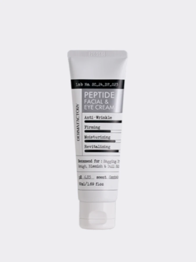 Укрепляющий крем для лица и век с комплексом секольджи MAXI Derma Factory Peptide Facial and Eye Cream