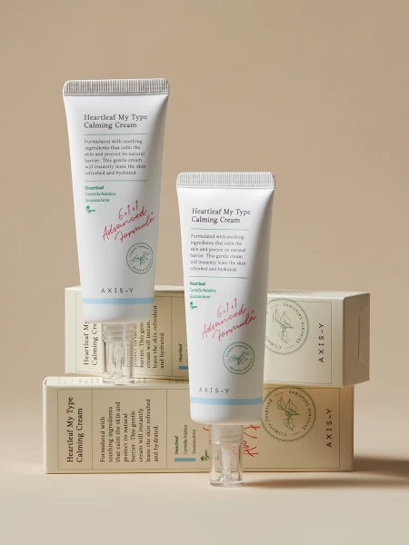 Успокаивающий крем-гель с экстрактом хауттюйнии AXIS-Y Heartleaf My-Type Calming Cream