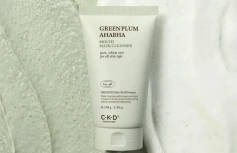 Очищающая маска-пенка для умывания с экстрактом зелёной сливы CKD Greenplum AHA BHA Mochi Mask Cleanser