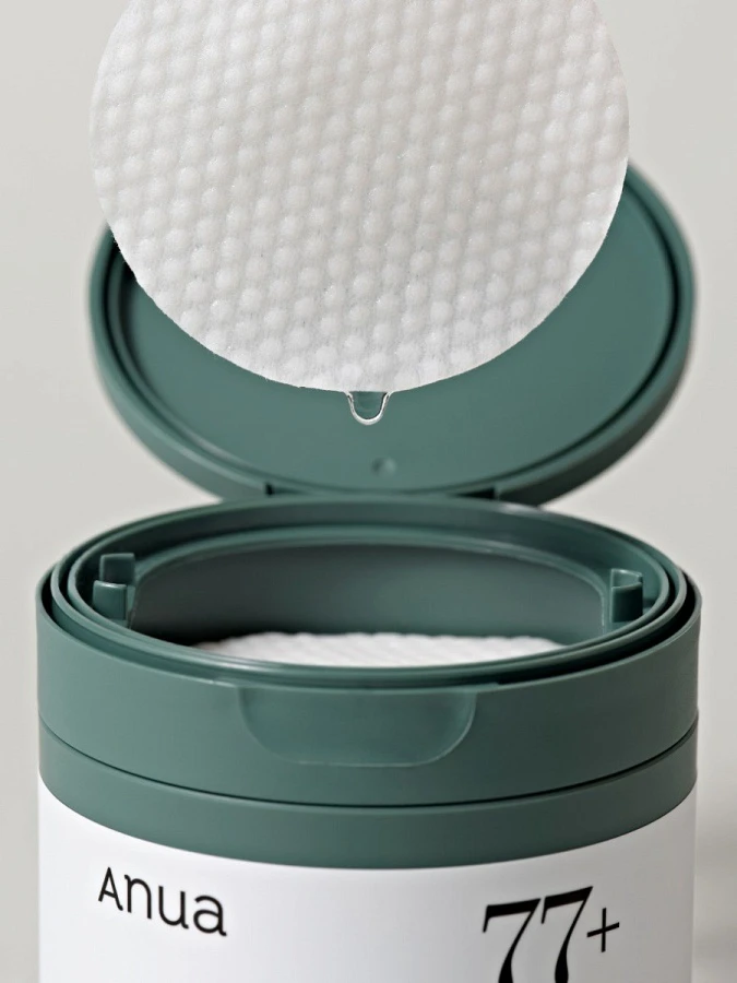 Отшелушивающие тонер-пэды для лица с экстрактом хауттюйнии и глюконолактоном ANUA Heartleaf 77% Clear Pad