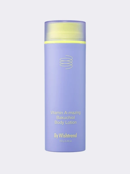 Обновляющий лосьон для тела с бакучиолом и ретиналем By Wishtrend Vitamin A-Mazing Bakuchiol Body Lotion Обновляющий лосьон для тела с бакучиолом и ретиналем By Wishtrend Vitamin A-Mazing Bakuchiol Body Lotion