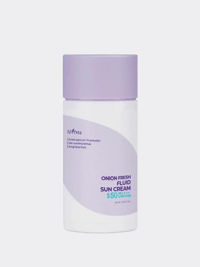 Солнцезащитный флюид с экстрактом красного лука IsNtree Onion Newpair Fresh Fluid Sun Cream SPF50+ PA++++