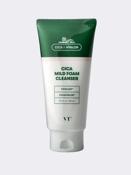 Пенка для чувствительной кожи с центеллой VT Cosmetics Cica Mild Foam Cleanser