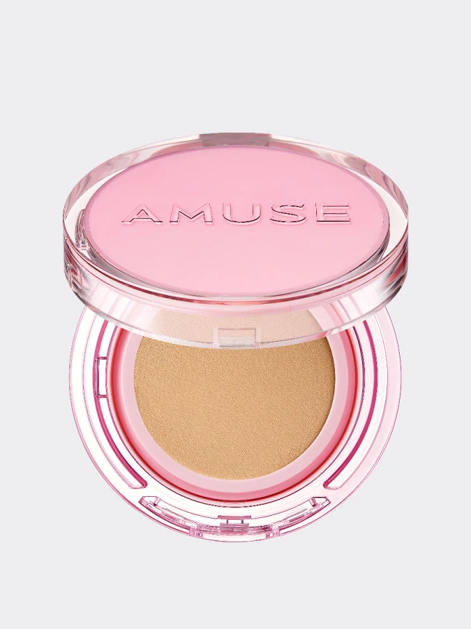 Тональное средство с сияющим финише AMUSE Dew Power Vegan Cushion SPF 50+ PA++++ 03 Honey