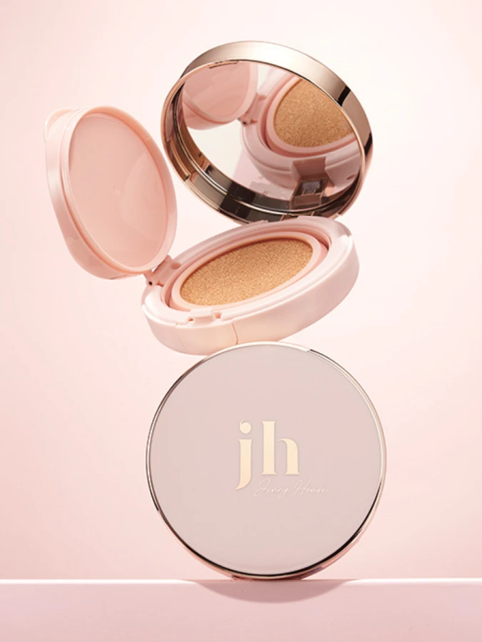 Увлажняющий тональный кушон с рефилом JennyHouse Ultra Fit Serum Cushion #21 SPF 50+ PA +++