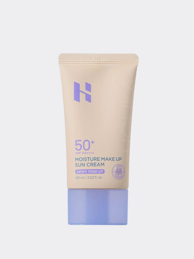 Солнцезащитная сияющая база под макияж Holika Holika Moisture Make Up Sun Cream Dewy Tone Up SPF 50+ PA++++