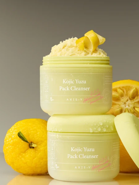 Очищающее средство для умывания с койевой кислотой и юдзу AXIS-Y Kojic Yuzu Pack Cleanser