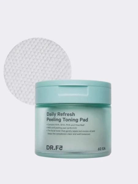 Отшелушивающие слабокислотные тонер-пэды для лица DR.F5 Daily Refresh Peeling Toning Pad Отшелушивающие слабокислотные тонер-пэды для лица DR.F5 Daily Refresh Peeling Toning Pad