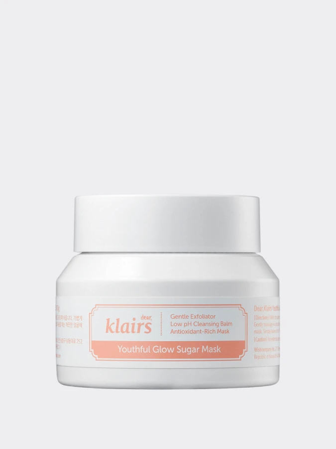 Очищающая маска-скраб с каолином Dear, Klairs Youthful Glow Sugar Mask