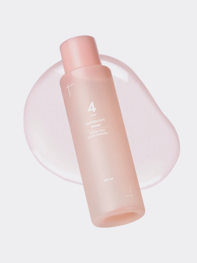 Увлажняющий тонер для лица с минеральной водой Numbuzin No.4 Hydrating Glow Mineral Toner