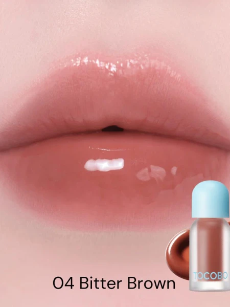Оттеночное масло-плампер для губ TOCOBO Juicy Berry Plumping Lip Oil 04 Bitter Brown