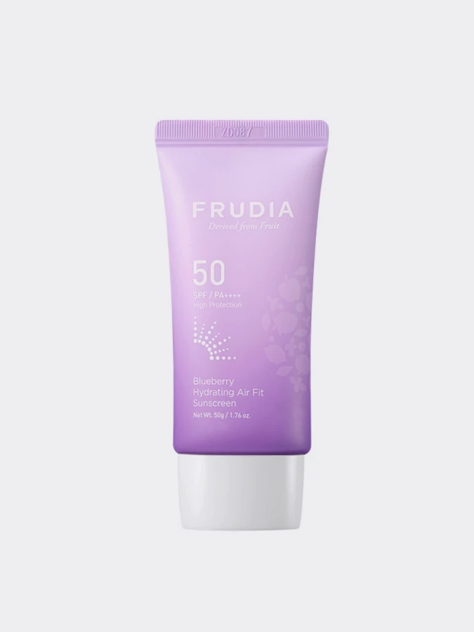 Лёгкий солнцезащитный крем с экстрактом черники FRUDIA Blueberry Hydrating Air Fit Sunscreen SPF50+ PA++++