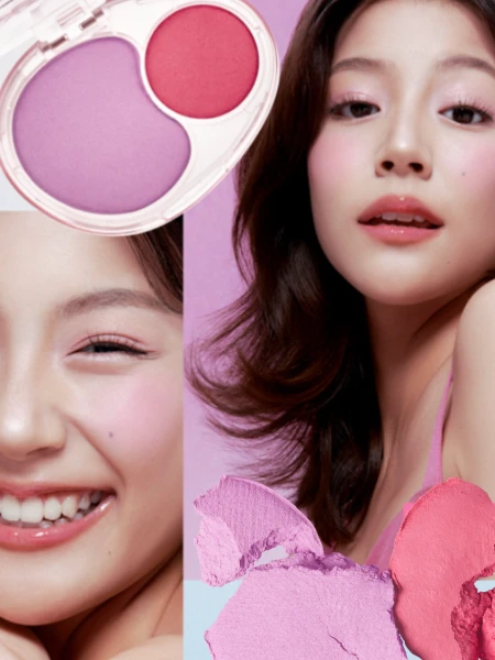 Двойные мягкие румяна с муссовой текстурой fwee Mellow Dual Blush PK02 Fall In Highkey