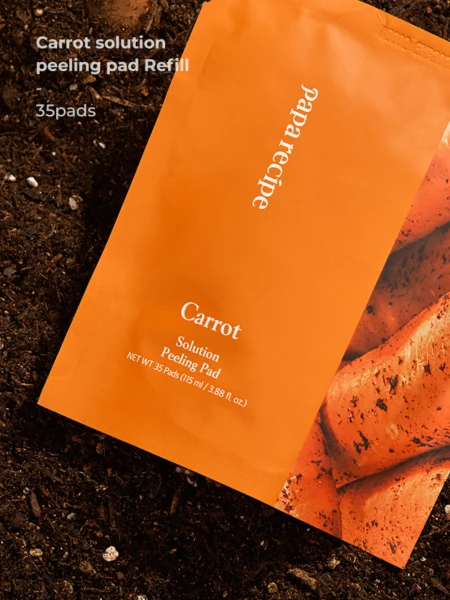 Тонизирующие пилинг-пэды с экстрактом моркови и комплексом кислот Papa Recipe Carrot Solution Peeling Pad Refill Тонизирующие пилинг-пэды с экстрактом моркови и комплексом кислот Papa Recipe Carrot Solution Peeling Pad Refill