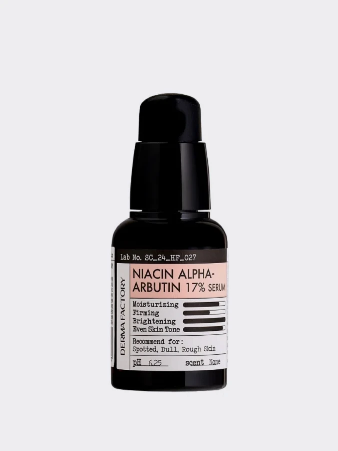 Интенсивная осветляющая сыворотка с ниацинамидом и арбутином Derma Factory Niacin Alpha-Arbutin 17% Serum