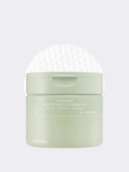 Гидрофильные диски для снятия макияжа Celimax Ji Woo Gae One Step Mild Cleansing Pad