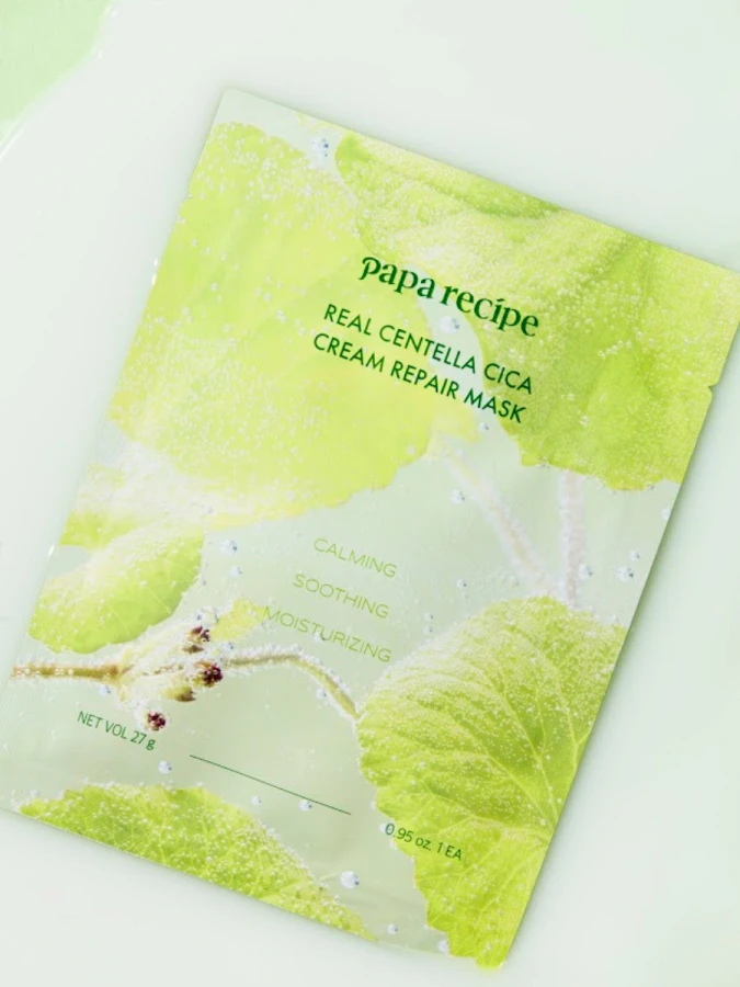 Восстанавливающая тканевая маска с экстрактом центеллы Papa Recipe Real Centella Cica Cream Repair Mask