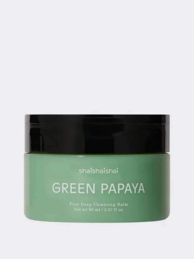 Очищающий гидрофильный бальзам с экстрактом папайи ShaiShaiShai Green Papaya Pore Deep Cleansing Balm