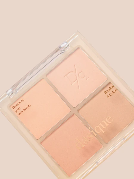 Палетка спрессованных румян в теплых оттенках Dasique Blending Mood Cheek #01 Warm Blending