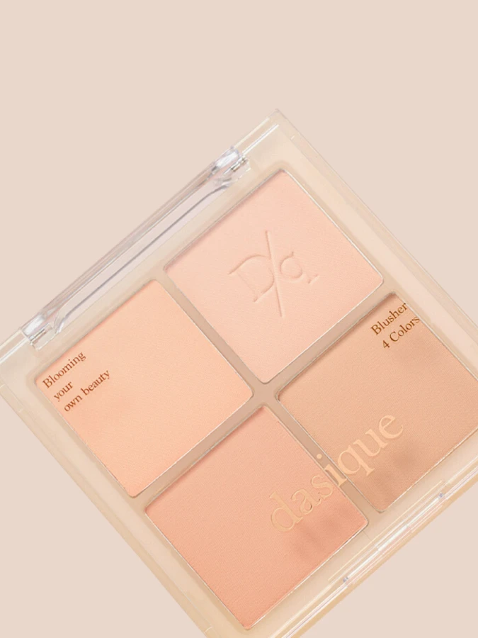 Палетка спрессованных румян в теплых оттенках Dasique Blending Mood Cheek #01 Warm Blending