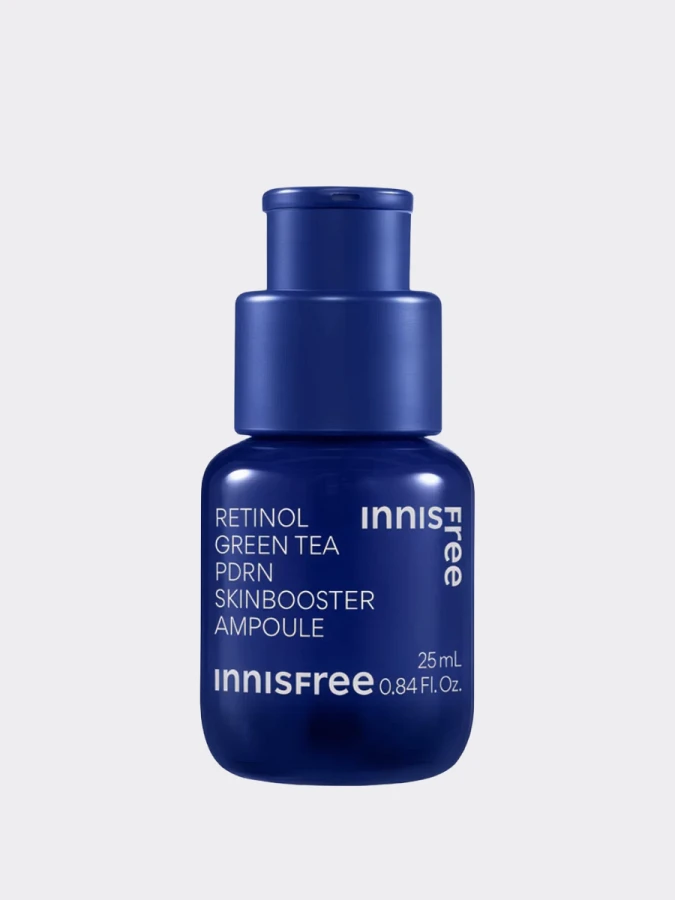 Укрепляющая сыворотка-бустер с ретинолом и ПДРН innisfree Retinol Green Tea PDRN Skinbooster Ampoule