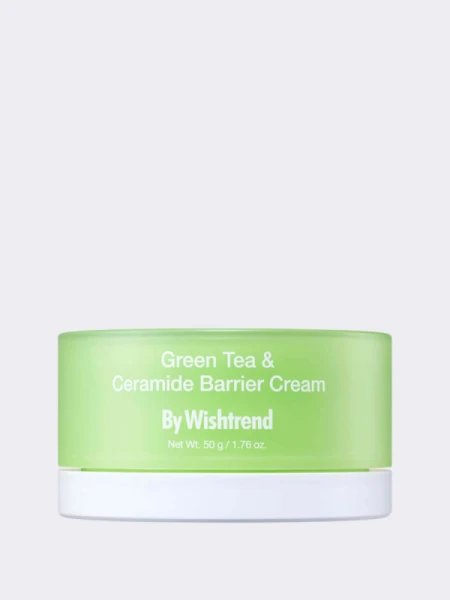 Барьерный капсульный крем с ПДРН и керамидами By Wishtrend Green Tea&Ceramide Barrier Cream