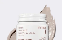 Глиняная маска для сужения пор с вулканическим пеплом innisfree Super Volcanic Pore Clay Mask