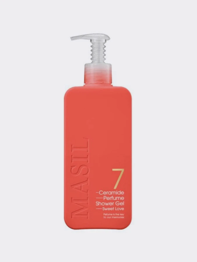 Смягчающий парфюмированный гель для душа с керамидами MAXI Masil 7 Ceramide Shower Gel Sweet Love