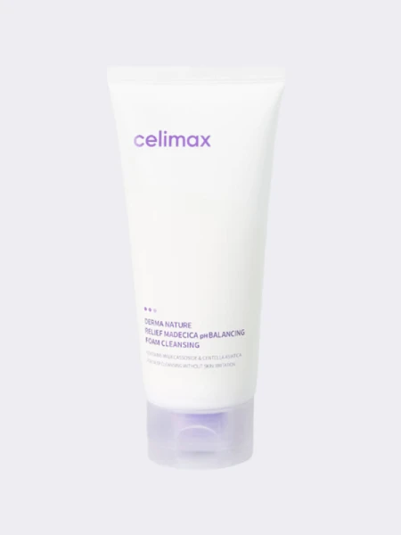 Деликатная пенка для умывания с экстрактом центеллы Celimax Derma Nature Relief Madecica pH Balancing Foam Cleansing Деликатная пенка для умывания с экстрактом центеллы Celimax Derma Nature Relief Madecica pH Balancing Foam Cleansing