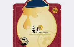 Питательная тканевая маска с экстрактом красного женьшеня Papa Recipe Bombee Ginseng Red Honey Oil Mask Pack