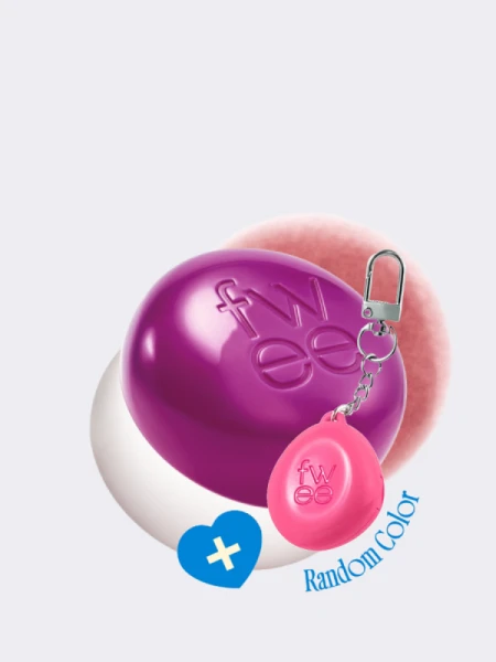 Набор: оттеночное суфле + брелок fwee Lip&Cheek Blurry Pudding Pot Keyring Set MV02 Hurt